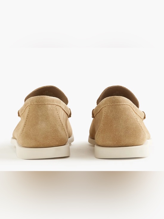 J. Crew NWT Men\'s Light Tan Suede Slip-On Loafers main image 7